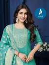 Vinnie By Kaya Chanderi Jacquard Online Kurti With Bottom Dupatta Wholesale